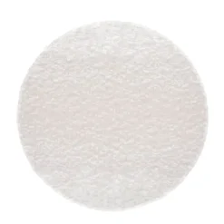 Galette de chaise ronde en tissu bouclette