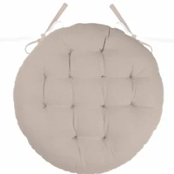 Galette de chaise ronde et bicolore