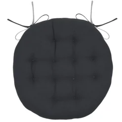 Galette de chaise ronde et bicolore