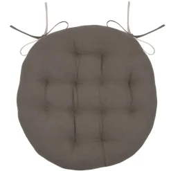 Galette de chaise ronde et bicolore