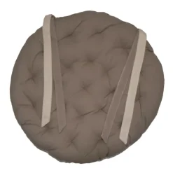 Galette de chaise ronde matelassée VALAYANS