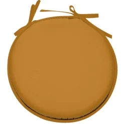 Galette de chaise ronde unie aux multiples couleurs