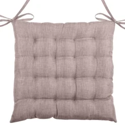 Galette de chaise unie en 16 points