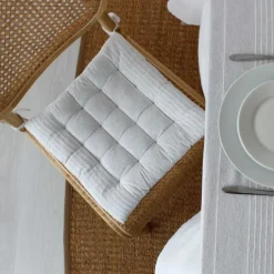 Galette piquée en coton recyclé