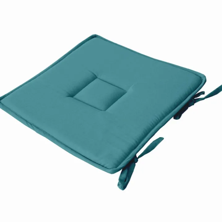 Galette plate unie avec passepoil et nouettes