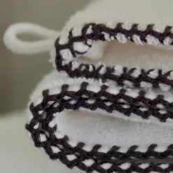 Gant de toilette en bouclette de coton