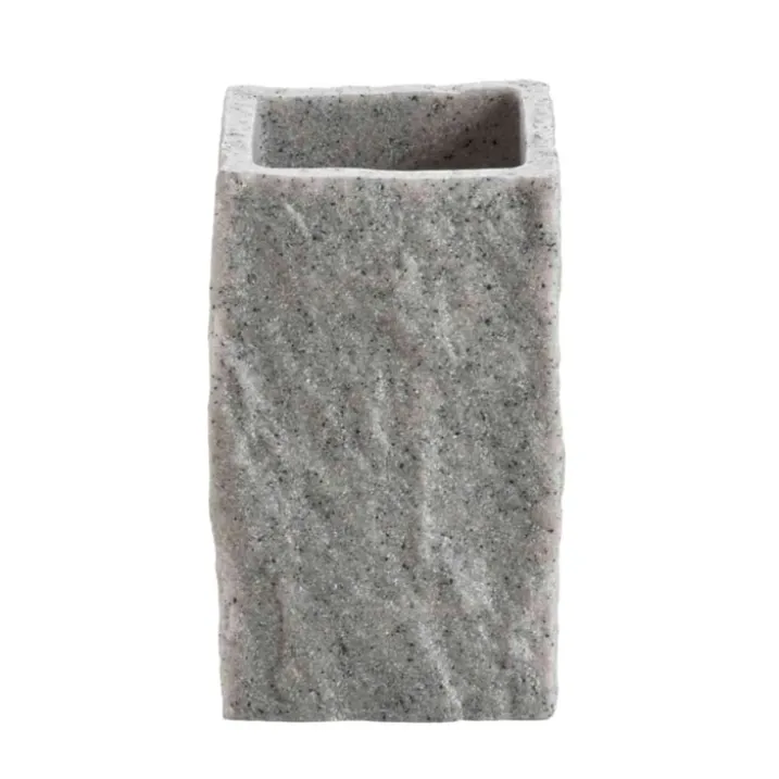 Gobelet porte brosse à dent effet minéral
