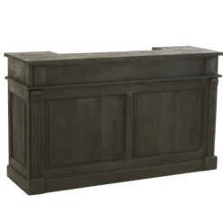 Grand bar en bois de manguier noir