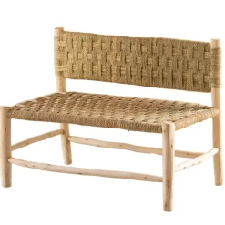 Grande banquette bois Marocaine