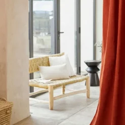 Grande banquette bois Marocaine