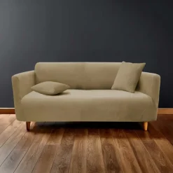 Housse de canapé extensible gaufrée pour canapé 3 places