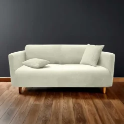 Housse de canapé extensible gaufrée pour canapé 3 places