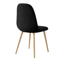 Housse de chaise scandinave extensible en tissu gaufré