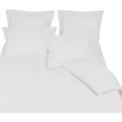 Housse de couette en coton blanc