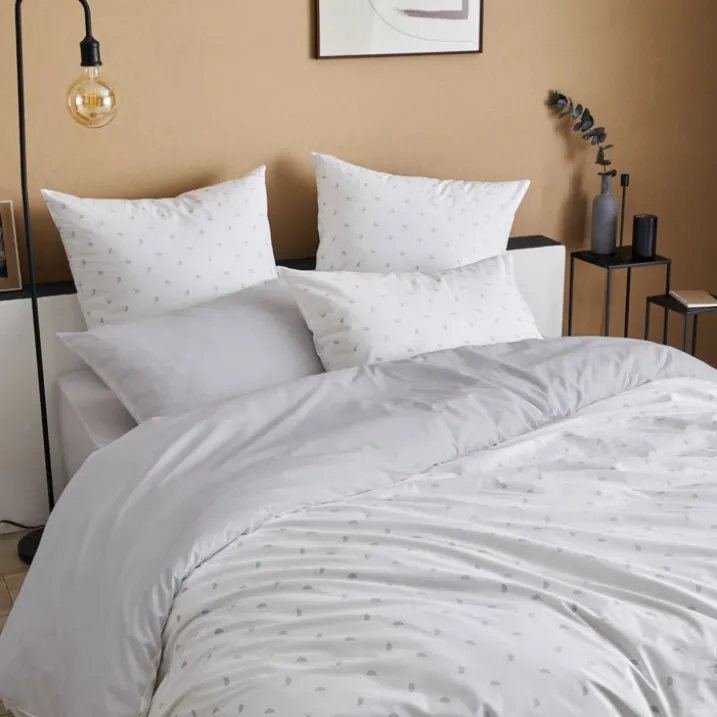 Housse de couette en percale au style géométrique