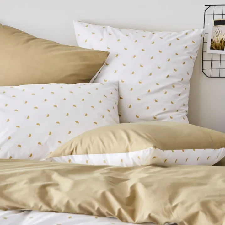 Housse de couette en percale au style géométrique
