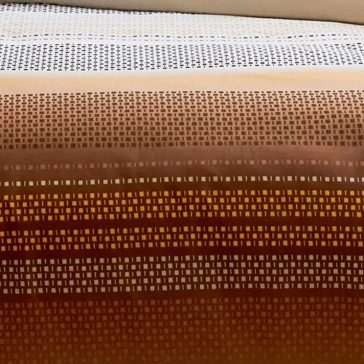 Housse de couette esprit géométrique en coton