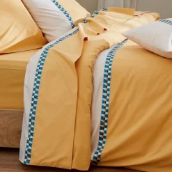 Housse de couette percale avec galon
