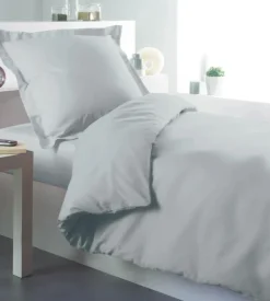 Housse de couette percale 140 x 200 cm unie