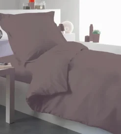 Housse de couette percale 140 x 200 cm unie
