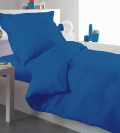 Housse de couette percale 140 x 200 cm unie