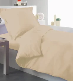 Housse de couette percale 140 x 200 cm unie