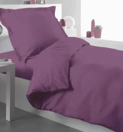Housse de couette percale 140 x 200 cm unie