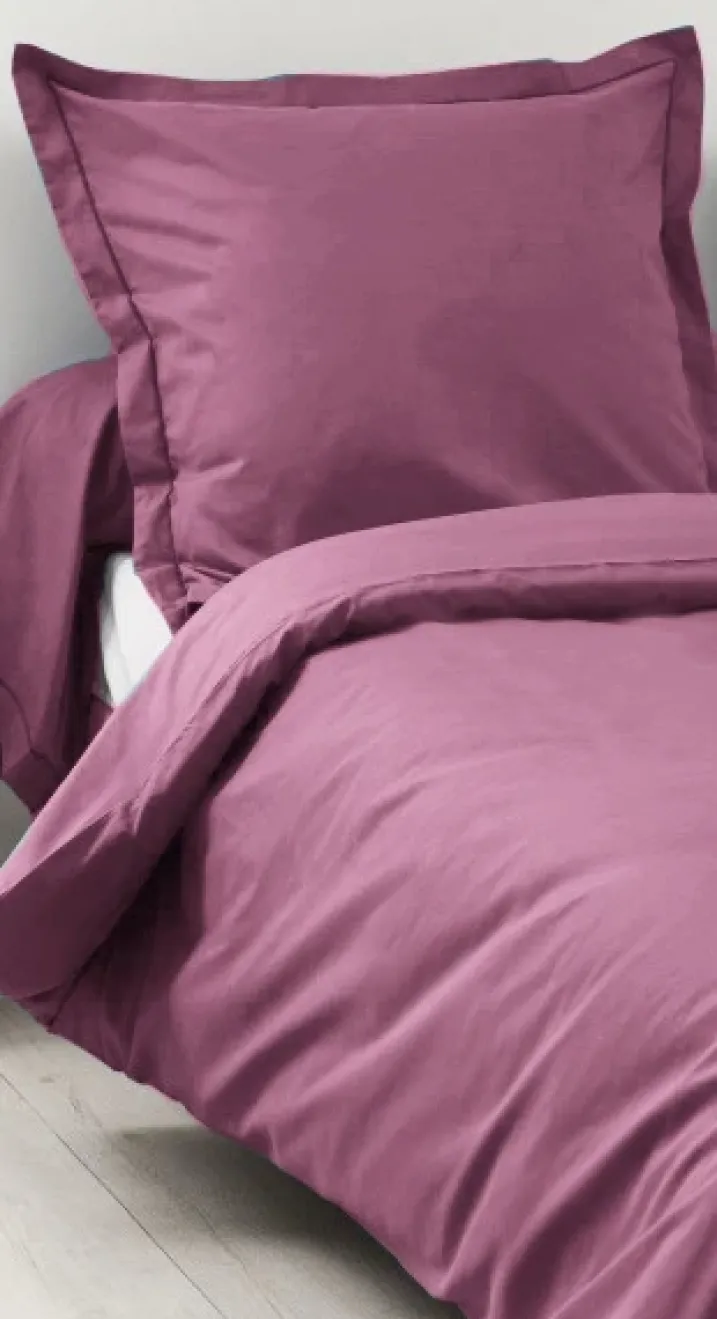 Housse de Couette Unie en 100 % Coton