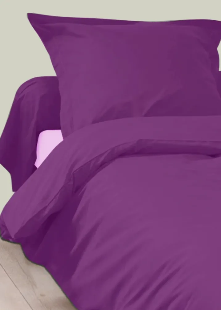 Housse de Couette Unie en 100 % Coton