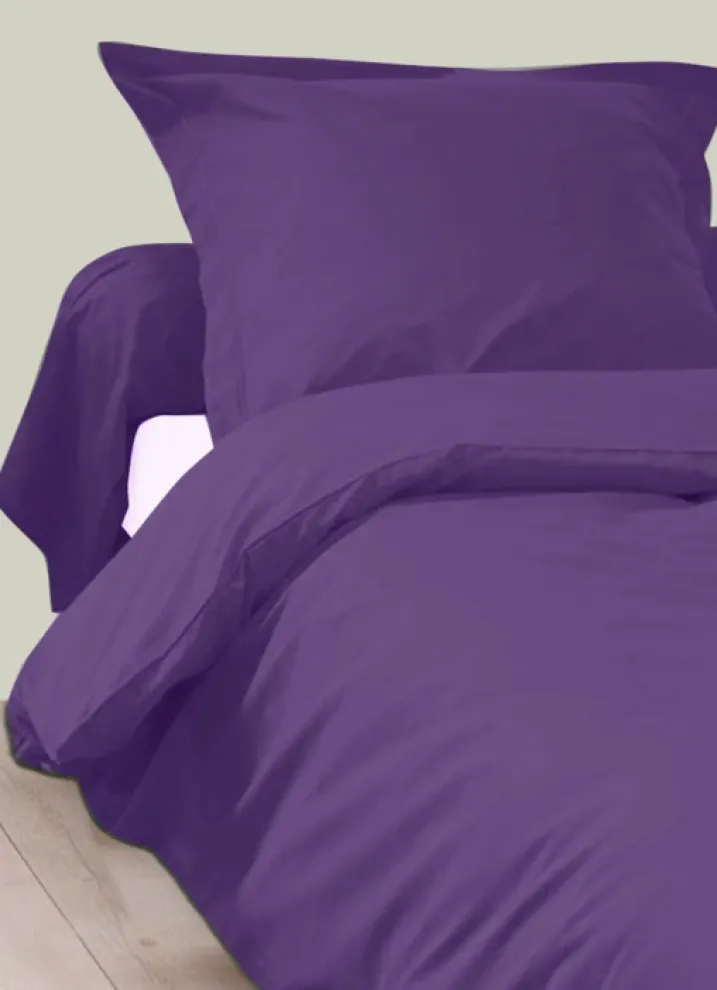 Housse de Couette Unie en 100 % Coton