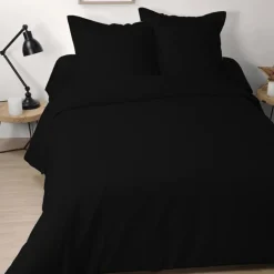 Housse de couette unie en coton