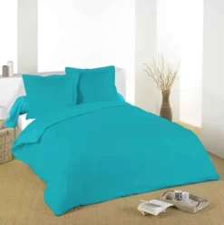 Housse de couette unie en coton