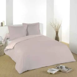 Housse de couette unie en coton