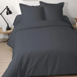 Housse de couette unie en coton