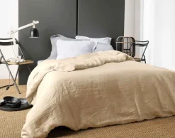 Housse de Couette Unie en Lin