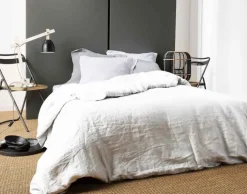 Housse de Couette Unie en Lin