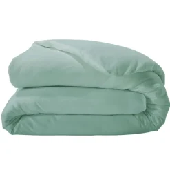 Housse de couette unie en percale de coton