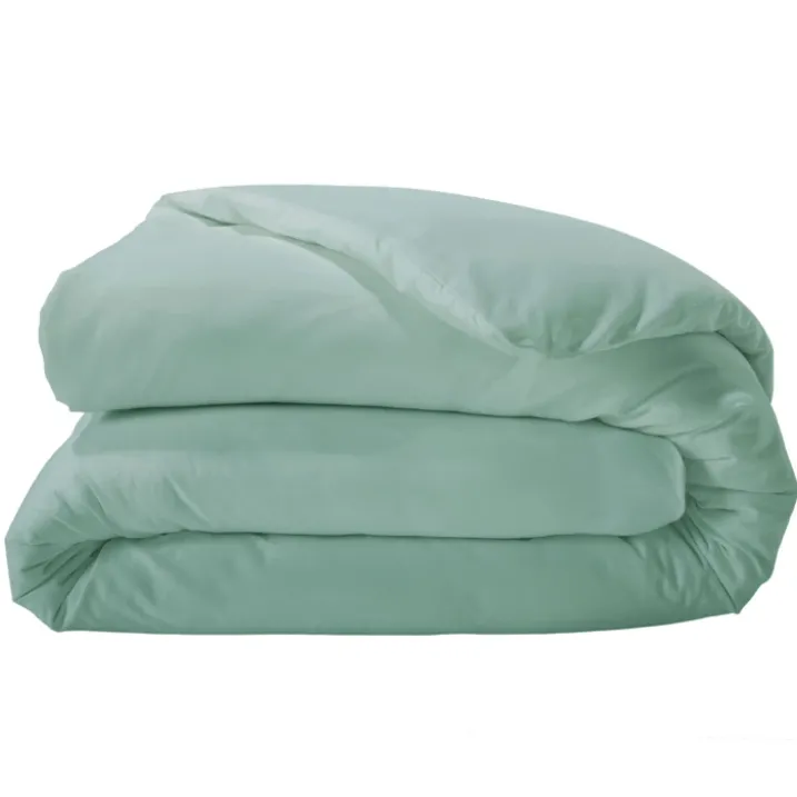 Housse de couette unie en percale de coton