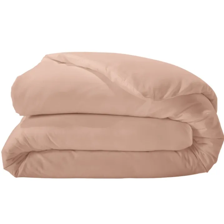 Housse de couette unie en percale de coton