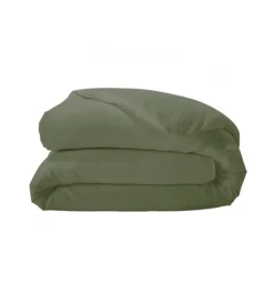 Housse de couette unie en percale de coton