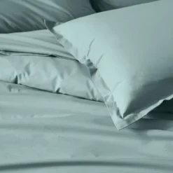 Housse de couette unie en percale de coton