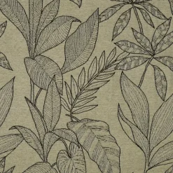 Housse de coussin aux feuilles stylisées