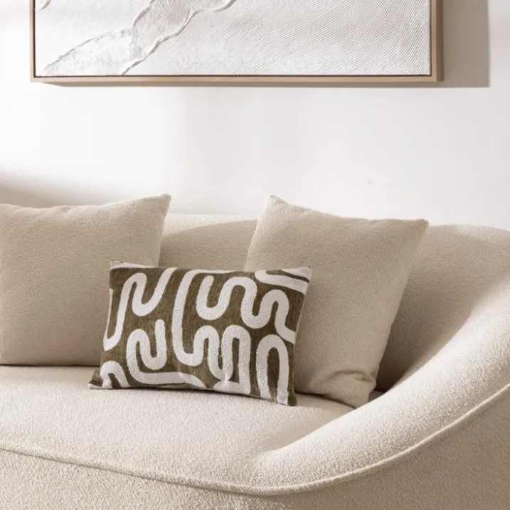 Housse de coussin chenille design
