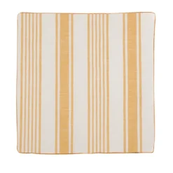 Housse de coussin effet rayures d'antan