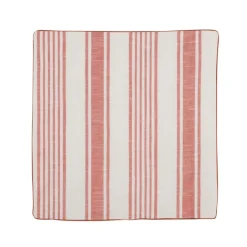 Housse de coussin effet rayures d'antan