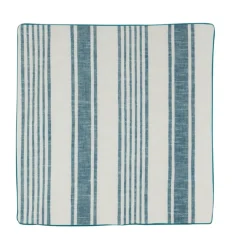 Housse de coussin effet rayures d'antan
