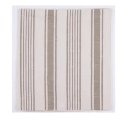 Housse de coussin effet rayures d'antan