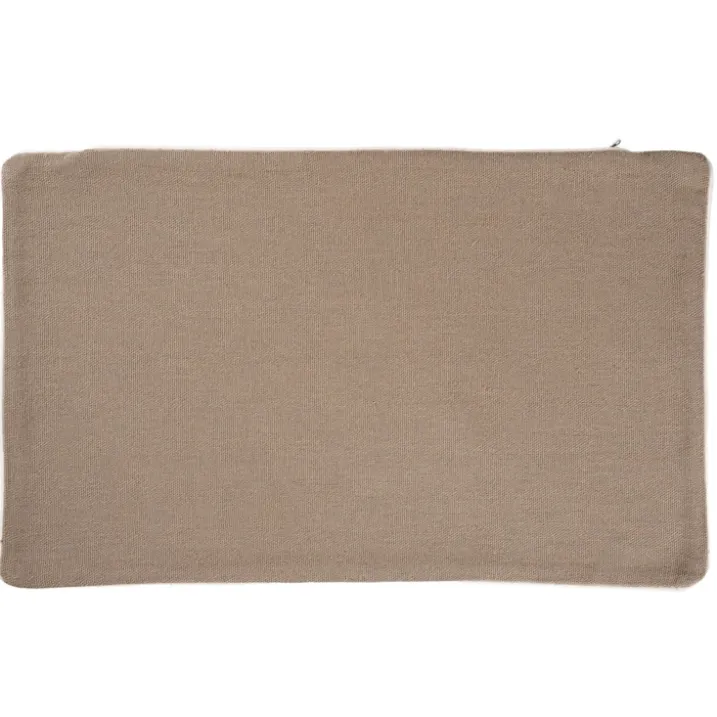 Housse de coussin en coton et chanvre