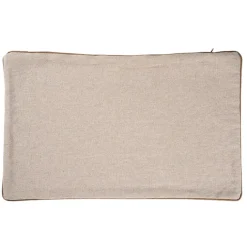 Housse de coussin en coton et chanvre