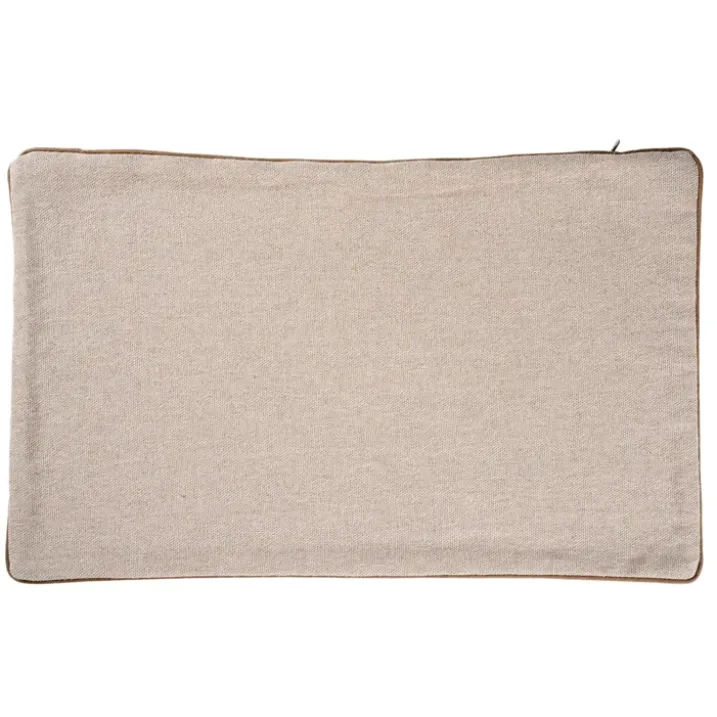 Housse de coussin en coton et chanvre